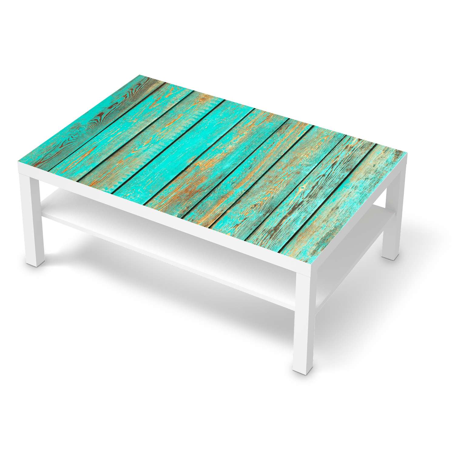 Klebefolie IKEA Lack Tisch 118×78 cm – Design: Wooden Aqua Online-Schn?ppchen