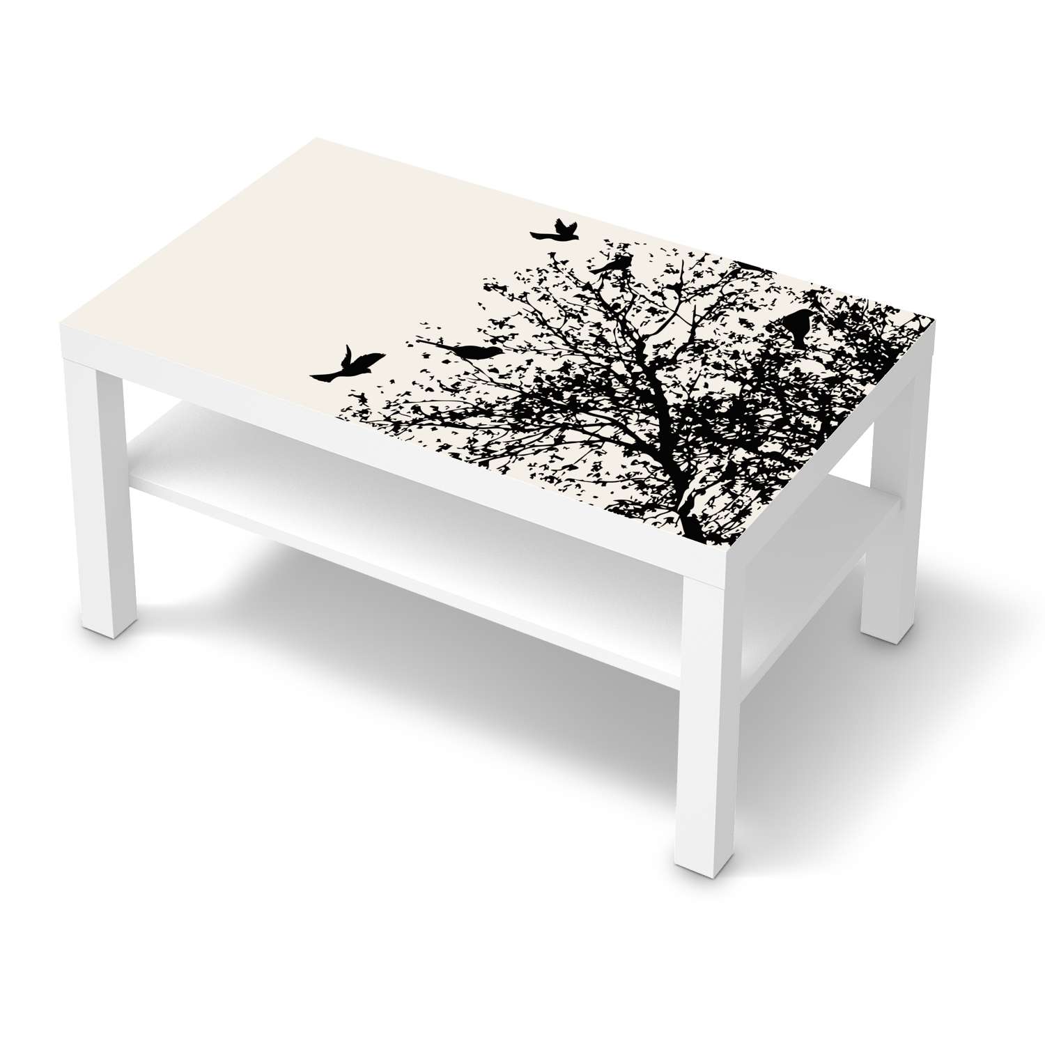 Möbelfolie IKEA Lack Tisch 90×55 cm – Design: Tree and Birds 2 Verkauf