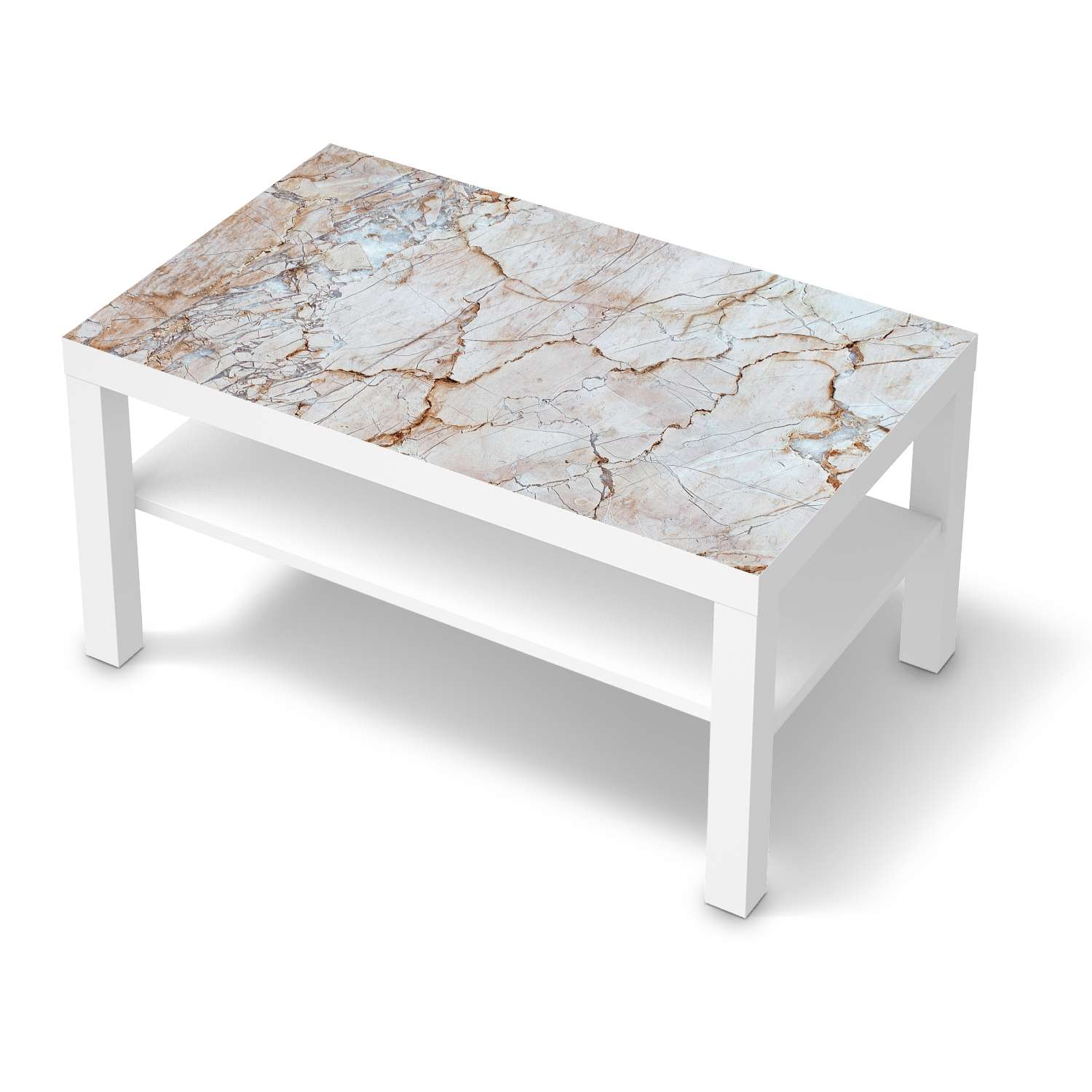 Möbelfolie IKEA Lack Tisch 90×55 cm – Design: Marmor rosa Mode