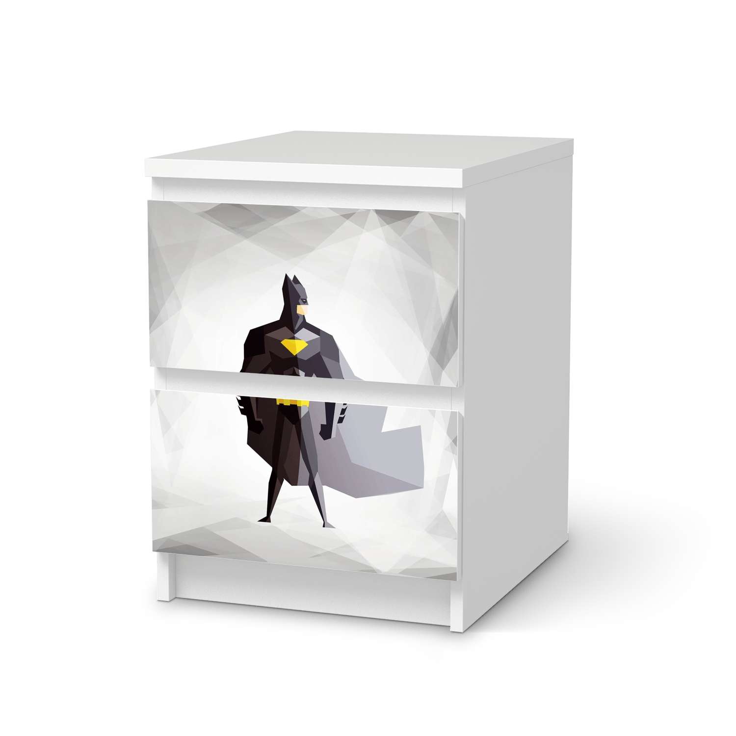 Möbelfolie IKEA Malm Kommode 2 Schubladen – Design: Mr. Black Online-Schn?ppchen