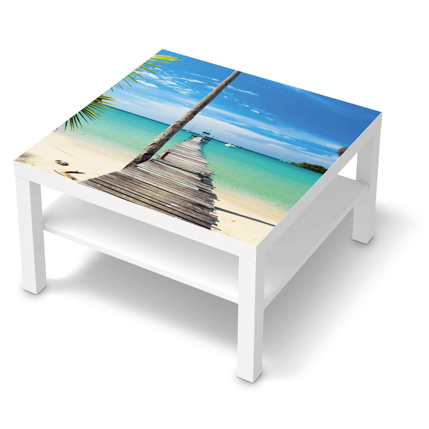 Selbstklebende Folie IKEA Lack Tisch 78×78 cm – Design: Blue Water Zu verkaufen
