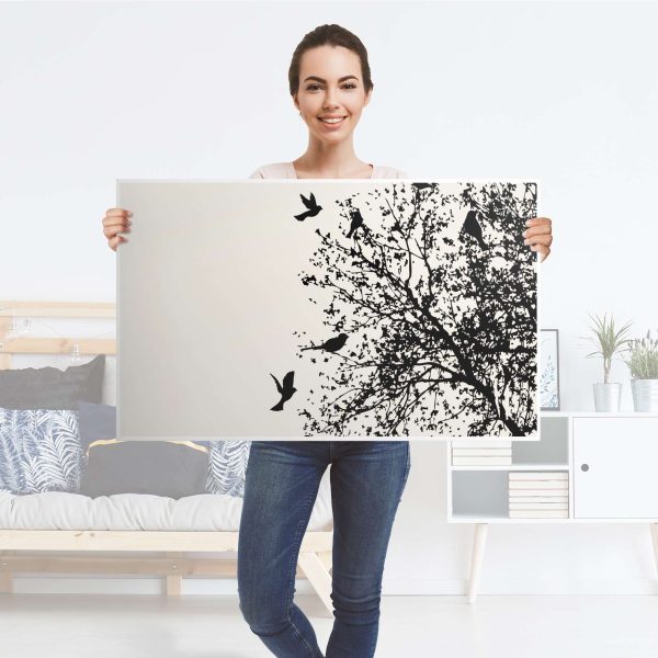 Möbelfolie IKEA Lack Tisch 90x55 cm - Design: Tree and Birds 2 Verkauf – Bild 4